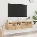 vidaXL Tv-meubels 2 st 60x30x30 cm bewerkt hout sonoma, Verzenden, Nieuw