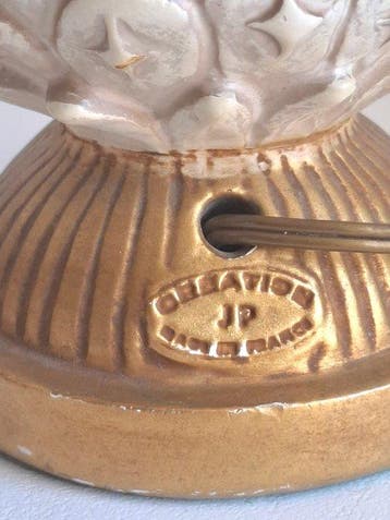 CREATION JP France 1950s - Lamp (2) - Ananas - Messing -, Nieuw