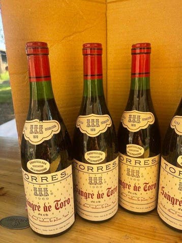 1969 Torres, Sangre de Toro - Penedes - 6 Bouteilles (0,75, Verzamelen, Nieuw