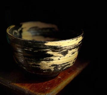 Vintage Matcha-chawan door Ogura Chisen (1900-1962),