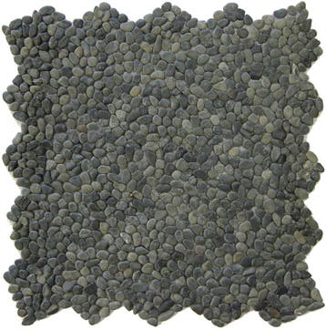 Wand Mozaïek Tegels Factory Mini Kiezelsteen Zwart - Matj.., Wandtegels, Nieuw, Ophalen of Verzenden, 20 tot 40 cm