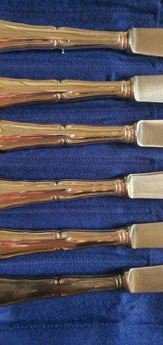Tafelmessenset (12) - .800 zilver, Antiek en Kunst, Antiek | Zilver en Goud