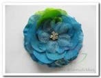 Corsage bloem peony met clip blauwgroen voor bruiloft en, Hobby & Loisirs créatifs