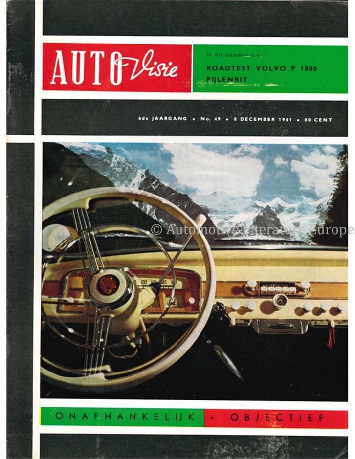 1961 AUTOVISIE MAGAZINE 49 NEDERLANDS, Boeken, Auto's | Folders en Tijdschriften, Ophalen of Verzenden