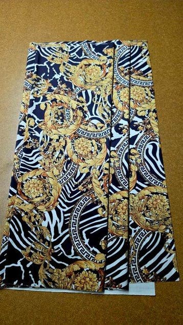 Versace - Meubelstof - 2 m - 2.8 m - Verfijnd fluweel