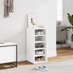 vidaXL Schoenenkast 31,5x35x70 cm bewerkt hout wit, Verzenden