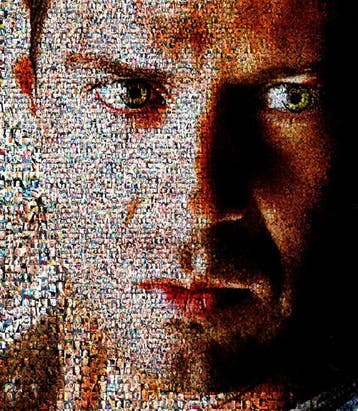 Die Hard - Bruce Wills - Format XL 60x60 - Bruce Willis