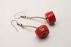 Corail - Corail rouge ethnique - Boucles doreilles, Collections, Minéraux & Fossiles