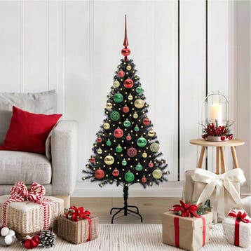 vidaXL Kerstboom Zwart 120 cm PVC, Verzenden, Nieuw