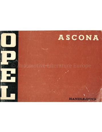 1973 OPEL ASCONA INSTRUCTIEBOEKJE NEDERLANDS, Auto diversen, Handleidingen en Instructieboekjes