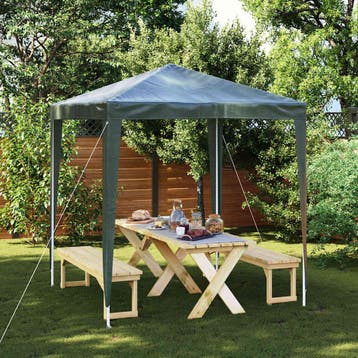 vidaXL Partytent professioneel 2x2 m groen, Tuin en Terras, Verzenden, Nieuw