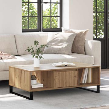 vidaXL Salontafel Artisan Eiken 104 x 60 x 35 cm Bewerkt, Verzenden, Nieuw