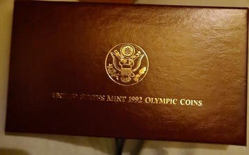 Verenigde Staten. 1/2, 1, 5 Dollars 1992, Olympic Proof set,, Postzegels en Munten