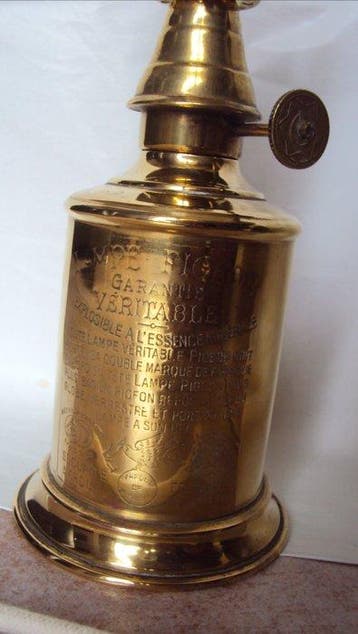 Olielamp - 1 oude duivenlamp op minerale olie, 1860/1920,