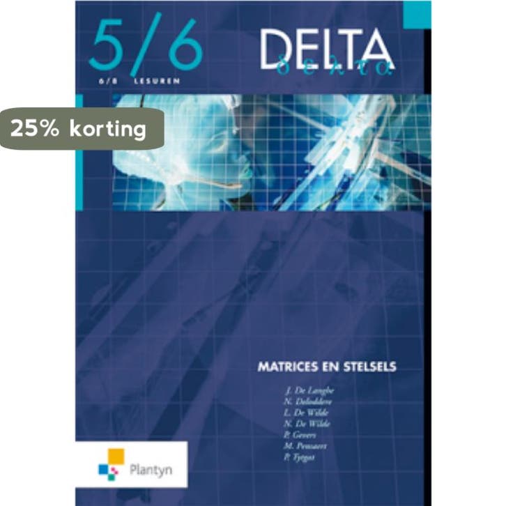 Delta 5/6 Matrices en stelsels (6/8u) / Vast Boek / Delta, Boeken, Wetenschap, Gelezen, Verzenden