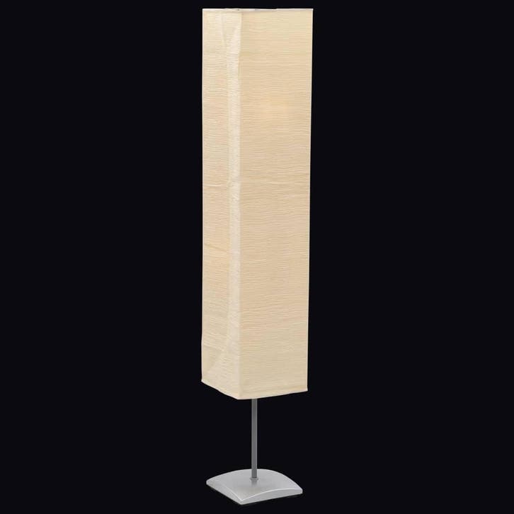 vidaXL Vloerlamp met papieren lampenkap 135 cm, Maison & Meubles, Lampes | Autre, Envoi