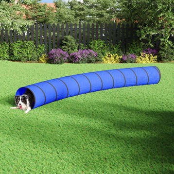vidaXL Hondentunnel Ø 55x500 cm polyester blauw, Verzenden