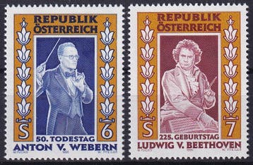 Oostenrijk - 1995 - Componisten - Postfris, Verzenden, Postfris