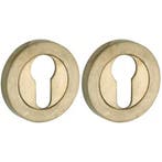 Set van twee PC-plaatjes Vivo BB messing antiek, Nieuw, Overige materialen