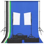 vidaXL Fotostudioset met verlichtingsset en achtergrond, Audio, Tv en Foto, Fotografie | Fotostudio en Toebehoren, Verzenden, Nieuw
