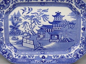 Burgess & Leigh, Burslem - Serveerschaal - Willow Pattern -