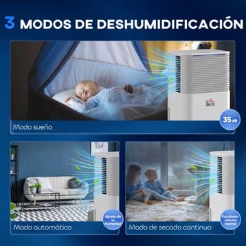 Draagbare Dehumidifier - 2L Elektrische Ontvochter - Wit, Verzenden