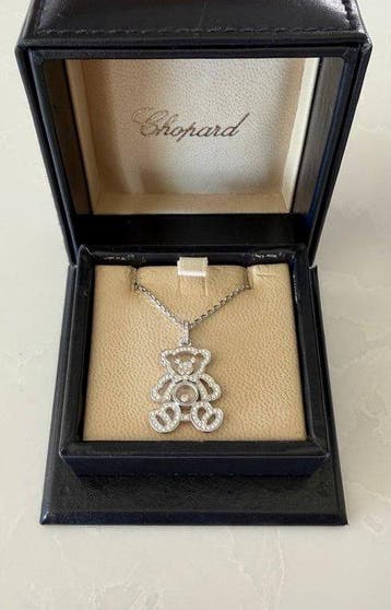 Chopard - Ketting met hanger - Happy Diamonds Teddy - 18