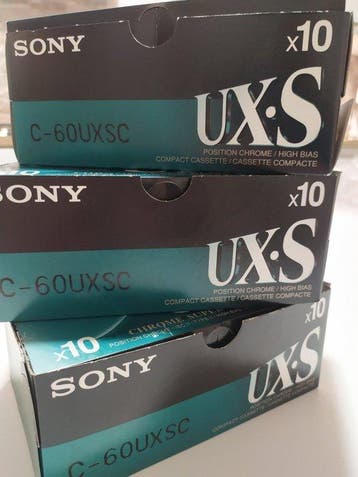 Sony - Ux-s C-60 Chrome IEC II/TYPE II Cassette audio vierge