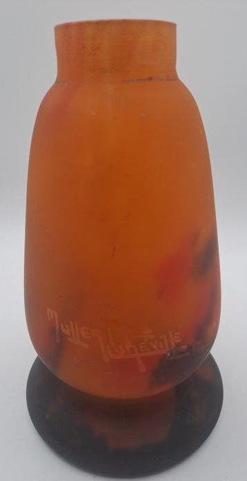 Muller Frères Lunéville - Lamp - Glas - lampvoet