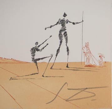 Salvador Dali (1904-1989) - Paysage ibérique : Amour, Antiquités & Art
