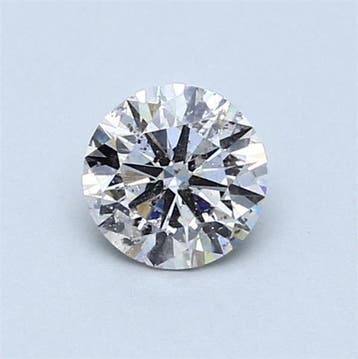 1 pcs Diamant (Natuurlijk) - 0.60 ct - Rond - F - SI2 -
