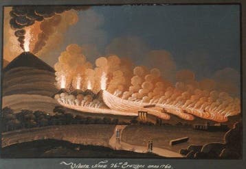 Italiaanse school (XIX) - Eruzione del Vesuvio del 1760