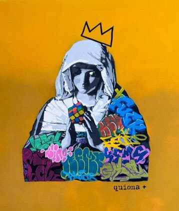 Quiona+ - ‘The Virgin with the Rubik’s Cube’ XL (No Reserve