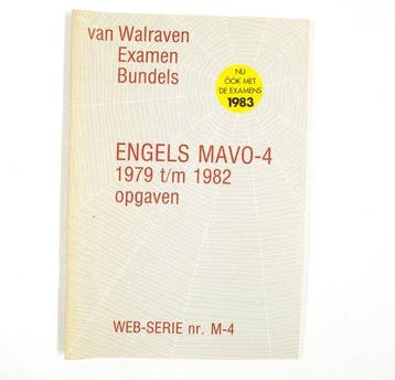 4 1979 - Van walraven examenb. engels m, Verzenden, Nieuw