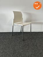 Vergaderstoel S20 - Wit - Chroom frame - 4 poot, Vergader- of Presentatieruimte, Ophalen of Verzenden, Gebruikt, Stoel