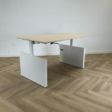 Drentea slingerbureau 160x90 cm, wit - ahorn, Gebruikt