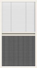 2dekans | Livn Duoplissehor Raam Plus 55x100cm Wit - Hor en, Ophalen of Verzenden, Nieuw