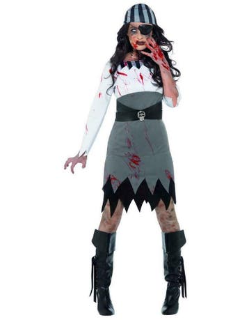 Zombie piraten vrouw kostuum, Ophalen of Verzenden