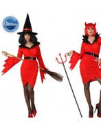 Heks of duivelin kostuum voor halloween, Ophalen of Verzenden, Nieuw