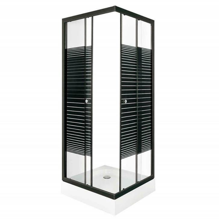 Sanifun douchecabine Gale 700 x 700 HT Black, Doe-het-zelf en Bouw, Sanitair, Douche, Nieuw, Ophalen of Verzenden