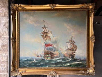 J. Harvey (XX) - Naval Battle Scene