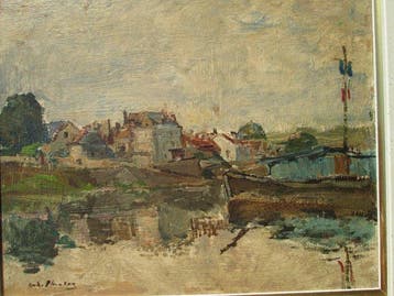 André Planson (1898-1981) - Vue de la Ferté en 1920, Antiek en Kunst