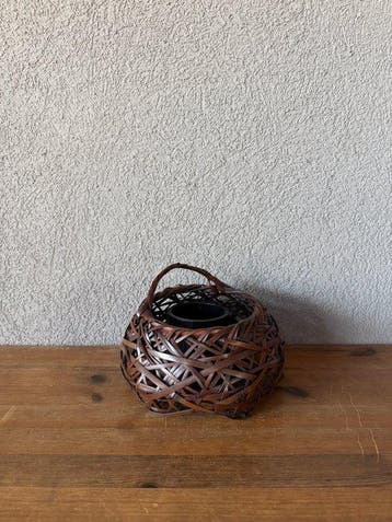Vaas - Bamboe - Japan - bamboe bloemenmand (Zonder
