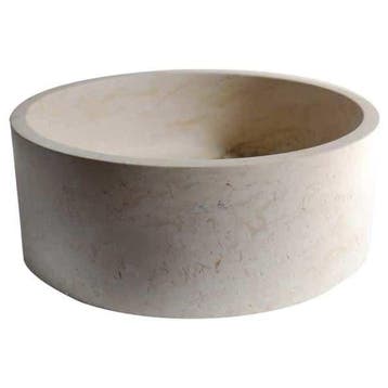 Lavabo Vera Beige / Travertin Natuursteen Waskom /, Ophalen of Verzenden, Nieuw