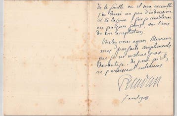 Joséphin Péladan (Sâr Péladan) - Lettre autographe signée -