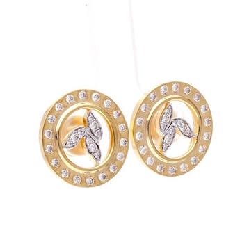 Oorbellen - 18 karaat Geel goud - 0.69ct. tw. Diamant, Nieuw