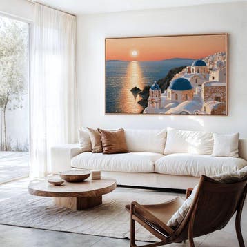 Iconica - Gilded Santorini Vista - unique 1/1 XXL (100 x 150, Antiek en Kunst