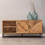 Tv-meubel Mangohout Sabia 140 cm, Verzenden