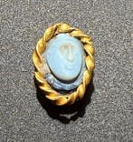 Romain antique agate Magnifique camée avec un portrait en