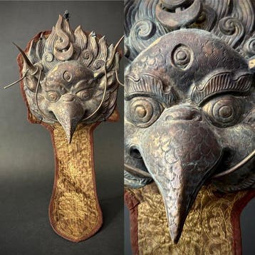 Garuda masker - Brons - Nepal - Eind 20e eeuw, Antiek en Kunst
